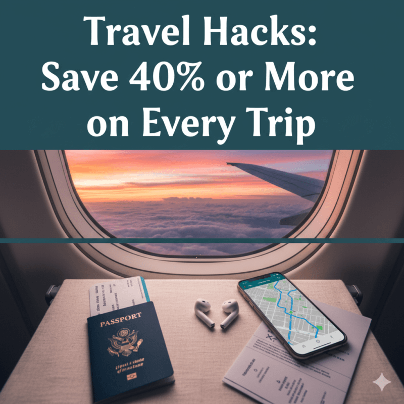 Travel Hacks: Save 40% or More on Every Trip
