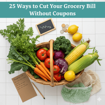 25 Ways to Cut Grocery Bill Without Coupons